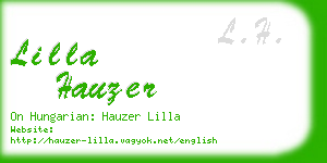 lilla hauzer business card